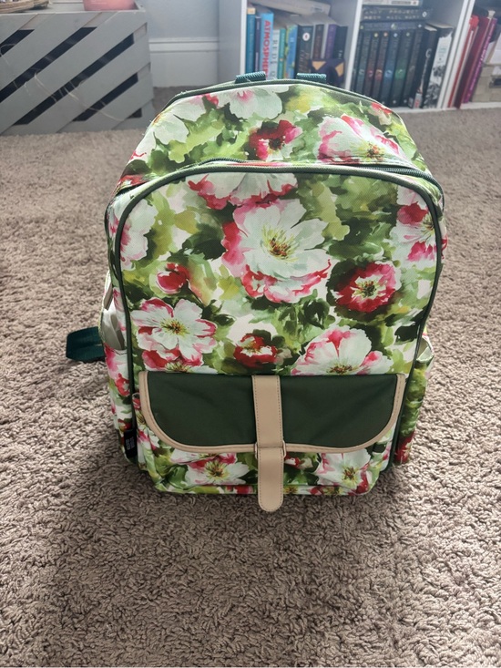 Handbags - Floral Green Cooler Backpack - Women Bags